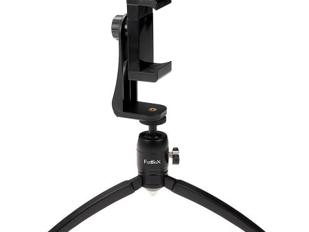 Fotodiox Cell Phone Tripod Mount Adapter Kit - Universal Phone 1 4  Tripod Mount Clamp for Smartphones with Fotodiox Pro Mini Tabletop Ballhead Tripod, Vertical Horizontal Adjustable Clamp 2.2-4  Wide Fashion