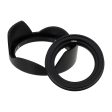 Fotodiox Reversible Lens Hood Kit for Lumix G Vario 14-42mm f 3.5-5.6 II APSH. MEGA O.I.S. Kit Lens, Reversible Tulip Flower Hood w Cap f MFT Kit Lenses on Sale