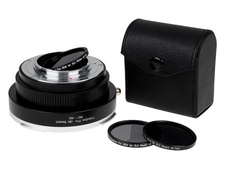 Fotodiox DLX Stretch Lens Adapter - Compatible with Pentax 6x7 (P67, PK67) Mount SLR Lens to Nikon F Mount D SLR Cameras with Macro Focusing Helicoid and Magnetic Drop-In Filters For Cheap