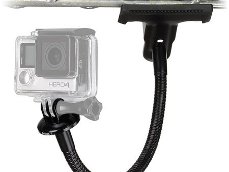 Fotodiox Pro GoTough Gooseneck Clamp with Tripod Adapter II - Aluminum Gooseneck Clamp & Tripod Adapter for GoPro HERO 2-Prong Mounting System Online now