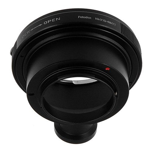 Fotodiox Lens Adapter with Built-In Aperture Control Dial - Compatible with Nikon F Mount G-Type D SLR Lenses to Nikon 1-Series Mirrorless Cameras Sale