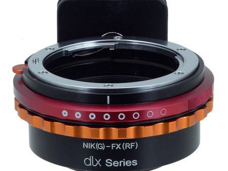 Fotodiox DLX Lens Mount Adapter - Nikon Nikkor F Mount G-Type D SLR Lens to Fujifilm Fuji X-Series Mirrorless Camera Body, with Long-Throw De-Clicked Aperture Control on Sale