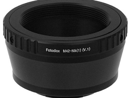 Fotodiox Lens Adapter - Compatible with M42 (Type 1) Screw Mount SLR Lenses to Nikon 1-Series Mirrorless Cameras Hot on Sale