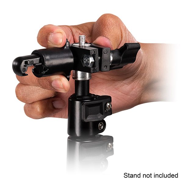 Fotodiox Collapsible Background Stand Clamp Attachment - Clamp for Standard 5 8  Light Stand Studs For Sale