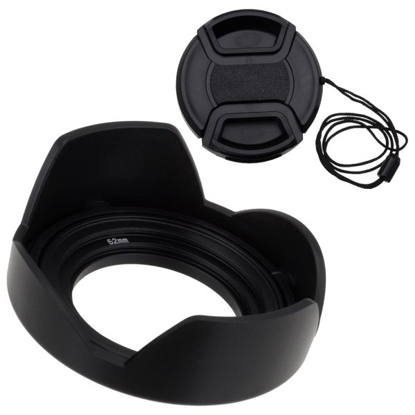 Fotodiox Reversible Lens Hood Kit for Lumix G Vario 14-42mm f 3.5-5.6 II APSH. MEGA O.I.S. Kit Lens, Reversible Tulip Flower Hood w Cap f MFT Kit Lenses on Sale