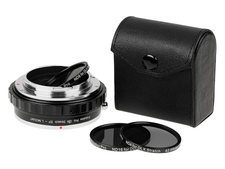 Fotodiox DLX Stretch Lens Adapter - Compatible with Canon EF & EF-S Mount Lens to L-Mount Alliance Mirrorless Cameras with Macro Focusing Helicoid and Magnetic Drop-In Filters Fashion