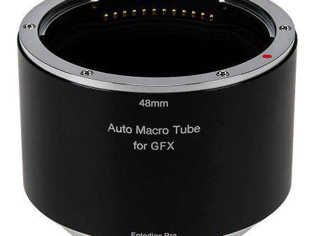 Fotodiox Pro Automatic Macro Extension Tube, 48mm Section - for Fujifilm Fuji G-Mount GFX Mirrorless Cameras for Extreme Close-up Photography Supply