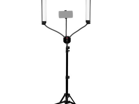 Fotodiox Selfie Starlite Stix Vlog Light Kit w  Tripod - 2x 11in Bi-Color Dimmable LED Wand Lights for Portrait, Photography, Makeup, YouTube, Live Streaming Video and more Online