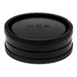 Fotodiox Camera Body & Rear Lens Cap Set for All Sony Alpha E-Mount Compatible Cameras & Lenses Fashion