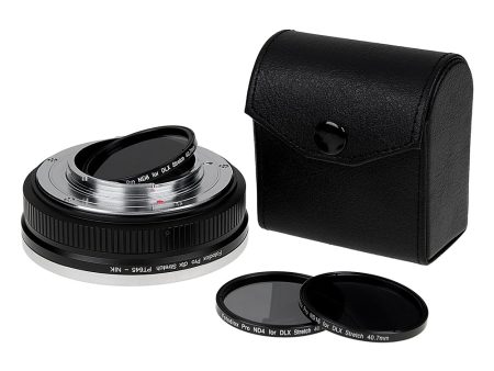 Fotodiox DLX Stretch Lens Adapter - Compatible with Pentax 645 (P645) Mount SLR Lens to Nikon F Mount D SLR Cameras with Macro Focusing Helicoid and Magnetic Drop-In Filters Cheap