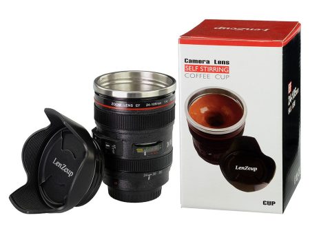 Fotodiox Thermo LenzCup - Self Stirring Insulated Tumbler, Coffee, and Refreshment Mug - Canon EF 24-105mm f 4L IS USM (1:1) Replica, 8oz **Clearance** Online