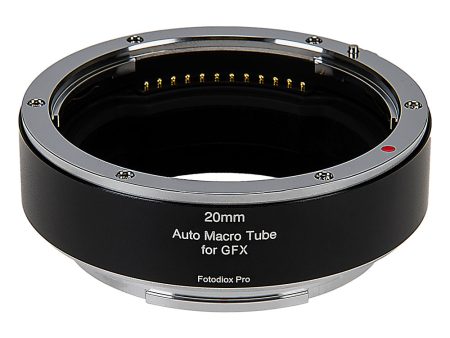 Fotodiox Pro Automatic Macro Extension Tube, 20mm Section - for Fujifilm Fuji G-Mount GFX Mirrorless Cameras for Extreme Close-up Photography Online now