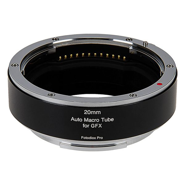 Fotodiox Pro Automatic Macro Extension Tube, 20mm Section - for Fujifilm Fuji G-Mount GFX Mirrorless Cameras for Extreme Close-up Photography Online now