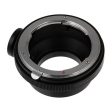 Fotodiox Lens Adapter with Built-In Aperture Control Dial - Compatible with Nikon F Mount G-Type D SLR Lenses to Nikon 1-Series Mirrorless Cameras Sale