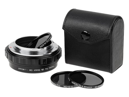 Fotodiox DLX Stretch Lens Adapter - Compatible with Olympus Zuiko OM Mount Lens to L-Mount Alliance Mirrorless Cameras with Macro Focusing Helicoid and Magnetic Drop-In Filters Discount