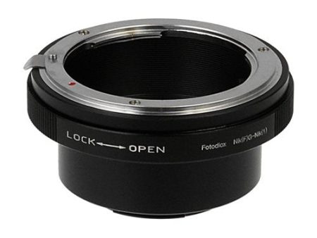 Fotodiox Lens Adapter with Built-In Aperture Control Dial - Compatible with Nikon F Mount G-Type D SLR Lenses to Nikon 1-Series Mirrorless Cameras Sale