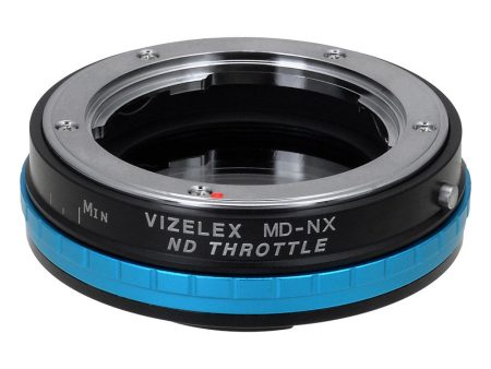 Vizelex ND Throttle Lens Adapter - Compatible with Minolta Rokkor (SR   MD   MC) SLR Lenses to Samsung NX Mount Mirrorless Cameras with Built-In Variable ND Filter (2 to 8 Stops) For Sale