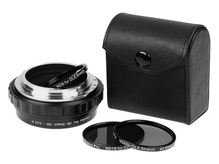 Fotodiox DLX Stretch Lens Adapter - Compatible with Olympus Zuiko OM Mount Lens to Canon RF Mount Mirrorless Cameras with Macro Focusing Helicoid and Magnetic Drop-In Filters Online Hot Sale