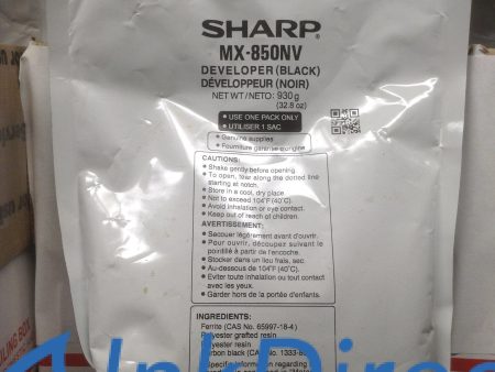 Genuine Sharp MX850NV MX-850NV Developer Black Sale